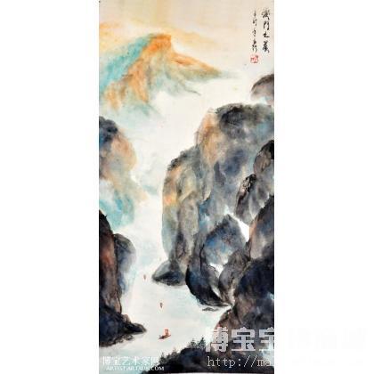 夔 门 之 晨(习永钦手指画精品) 山水画作品 类别: 国画山水作品